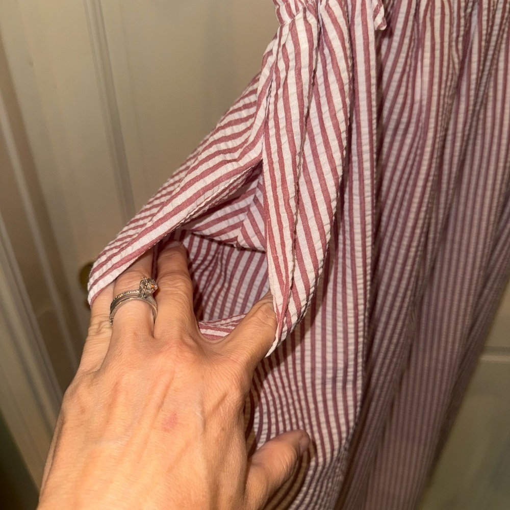 Buddy Love Red and White Striped Midi Dress - Picture 9 of 12